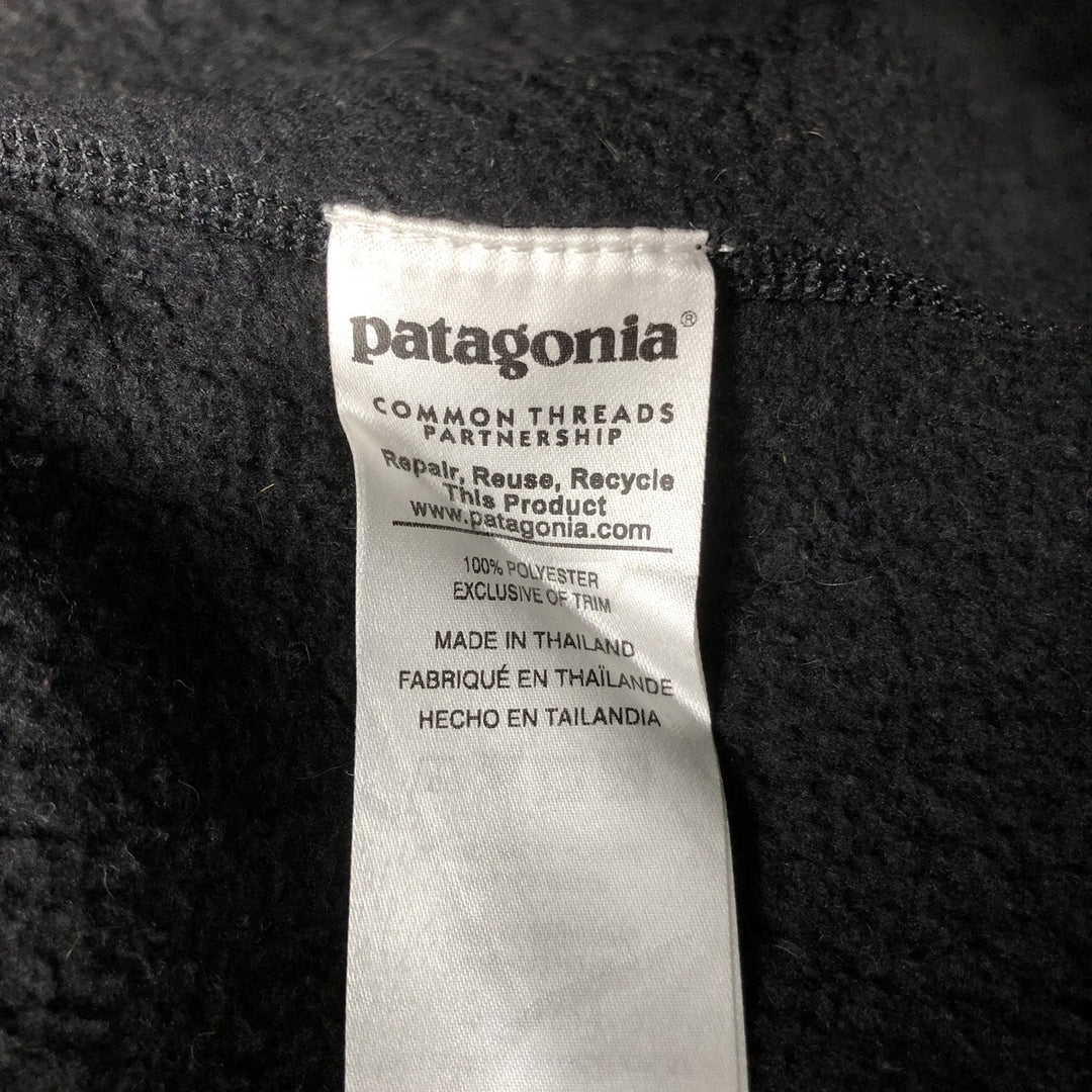 Patagonia Better Sweater 25522FA16 Half-Zip Fleece Pullover, Men's Size Medium polyester black type Vintage Second Hand