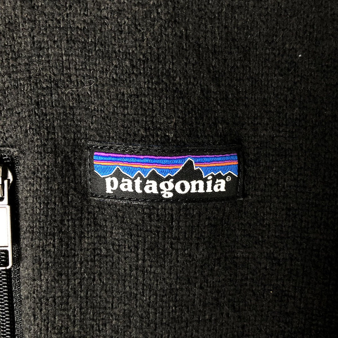 Patagonia Better Sweater 25522FA16 Half-Zip Fleece Pullover, Men's Size Medium polyester black type Vintage Second Hand