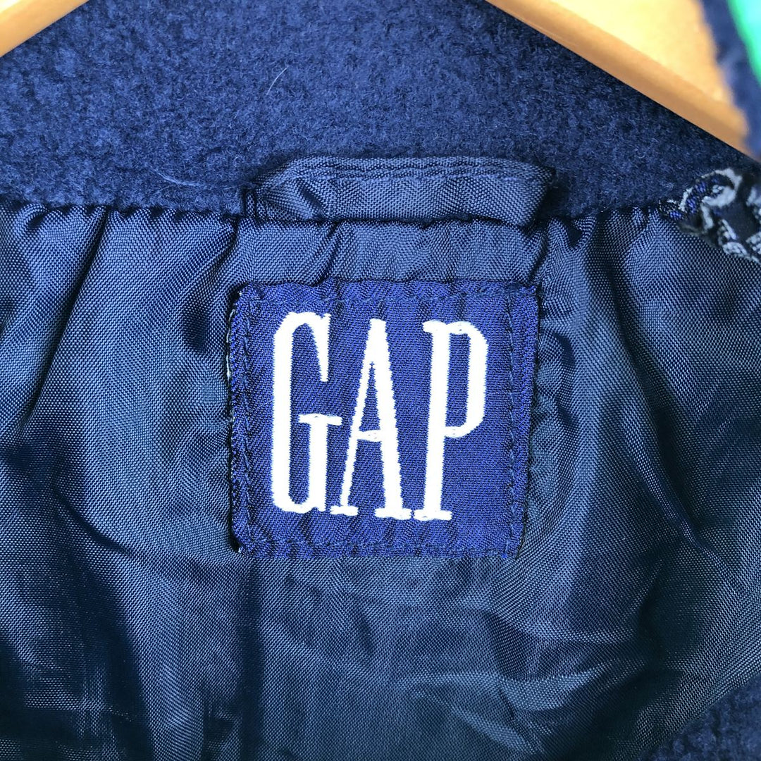 90'S GAP Vintage Half-Zip Nylon and Fleece Jacket, Men's Size Large Nylon green type Vintage Second Hand