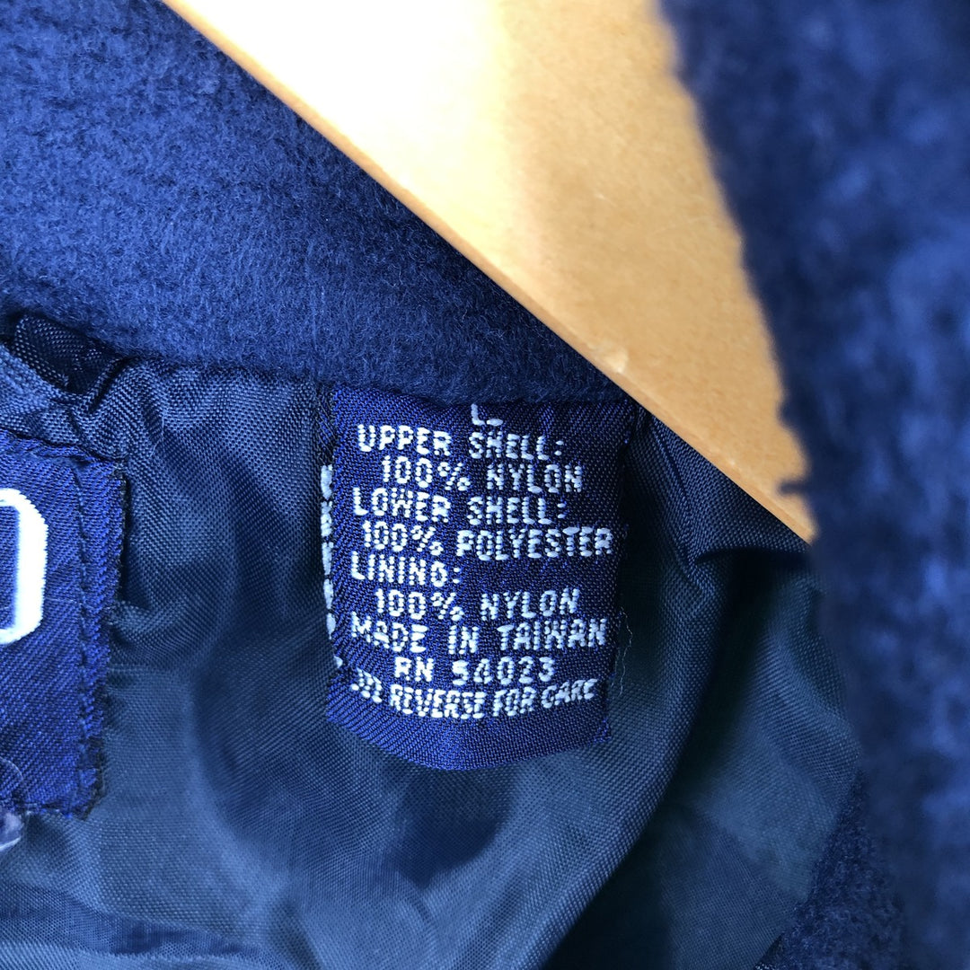 90'S GAP Vintage Half-Zip Nylon and Fleece Jacket, Men's Size Large Nylon green type Vintage Second Hand