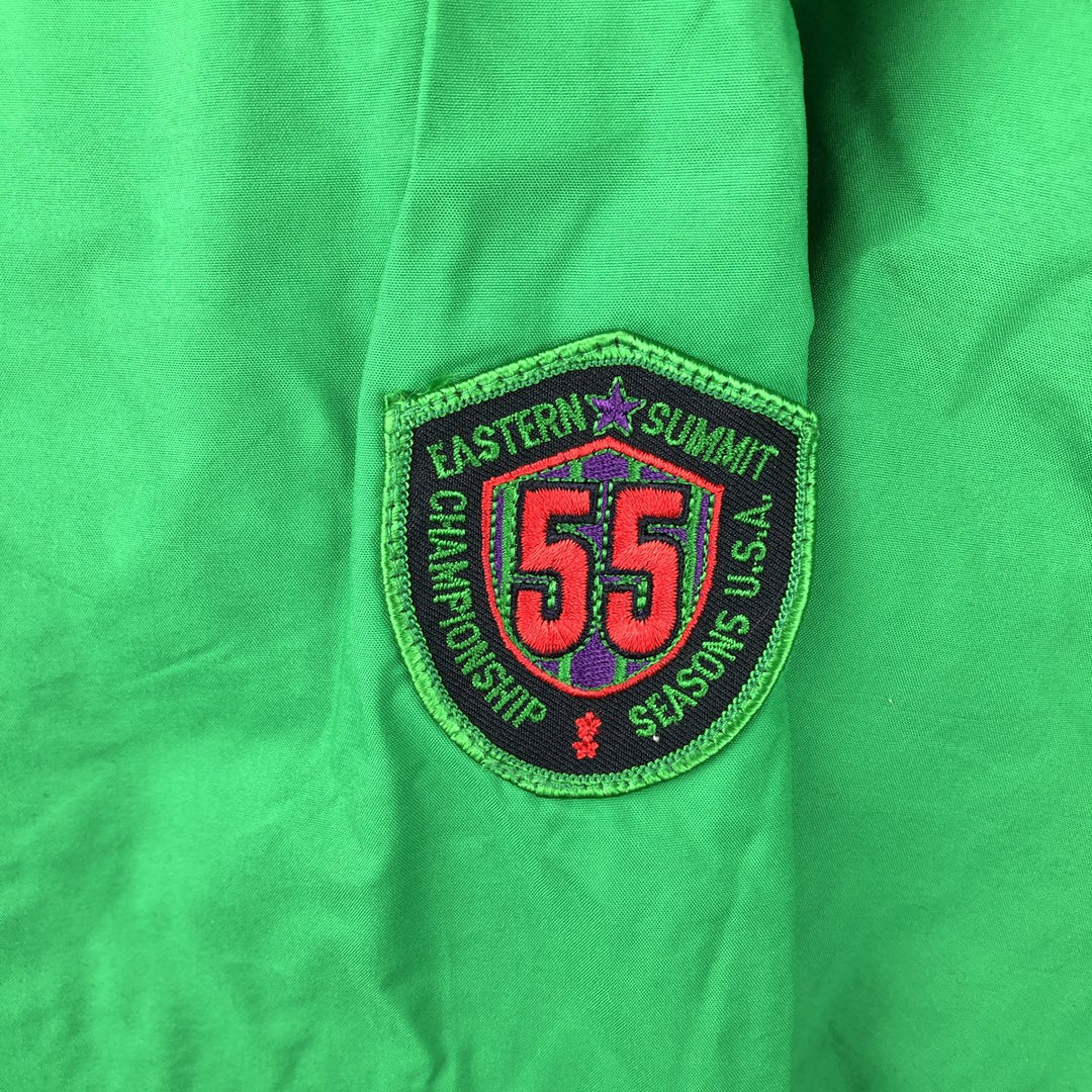 90'S GAP Vintage Half-Zip Nylon and Fleece Jacket, Men's Size Large Nylon green type Vintage Second Hand