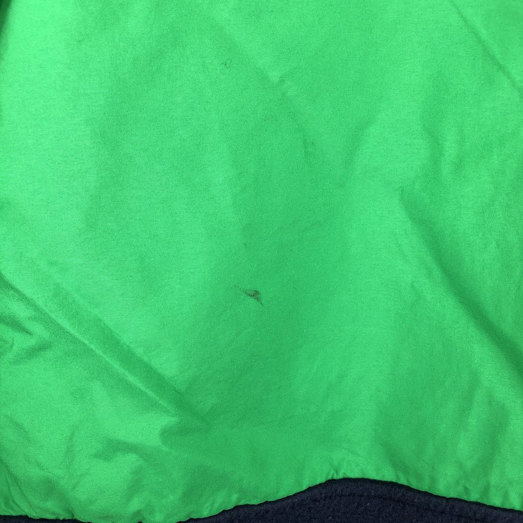 90'S GAP Vintage Half-Zip Nylon and Fleece Jacket, Men's Size Large Nylon green type Vintage Second Hand