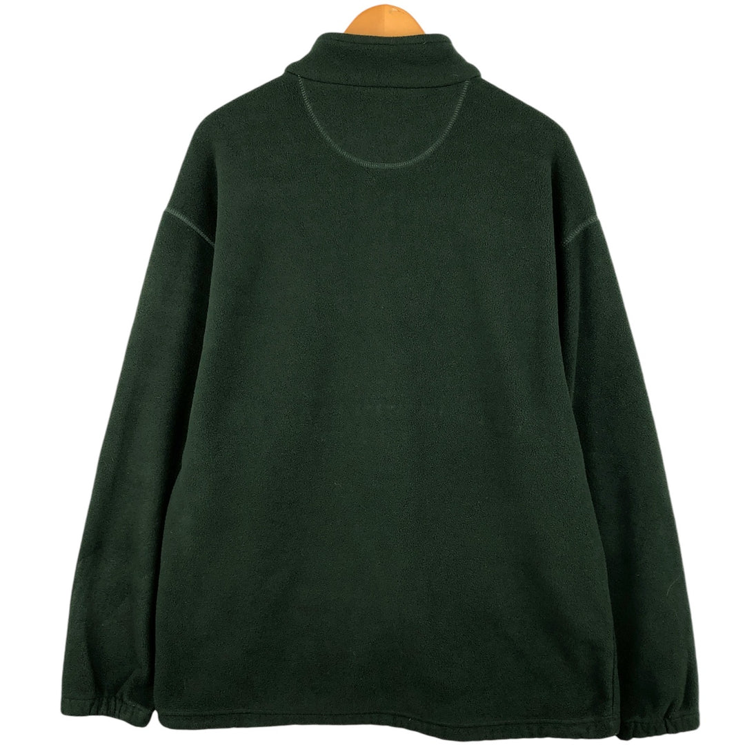 Ralph Lauren CHAPS fleece jacket, men's size L polyester green type Vintage Second Hand