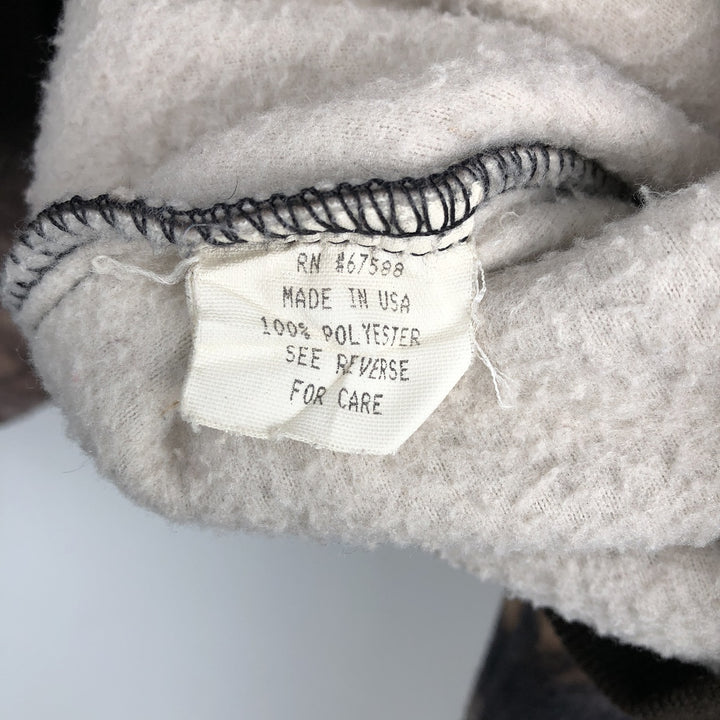 SPARTAN Camouflage Pattern Realtree Camo Fleece Jacket, Made in USA, Men's XL polyester brown type Vintage Second Hand