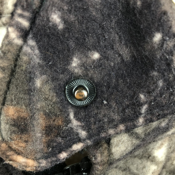 SPARTAN Camouflage Pattern Realtree Camo Fleece Jacket, Made in USA, Men's XL polyester brown type Vintage Second Hand