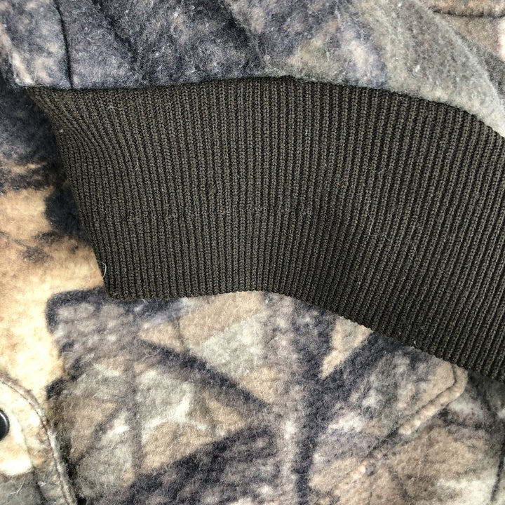 SPARTAN Camouflage Pattern Realtree Camo Fleece Jacket, Made in USA, Men's XL polyester brown type Vintage Second Hand