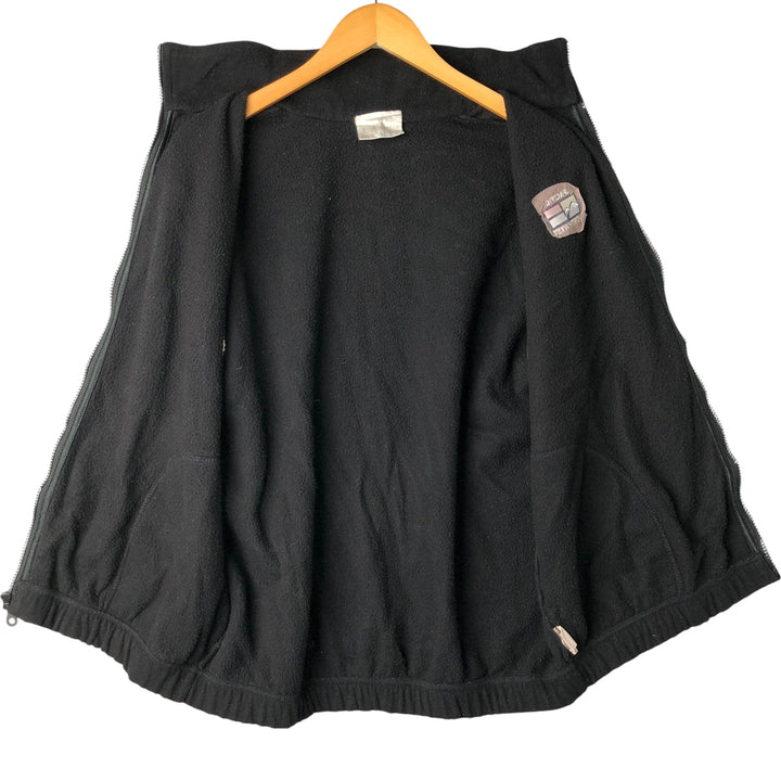 J.America Fleece Vest, Made in USA, Men's Size L polyester black type Vintage Second Hand