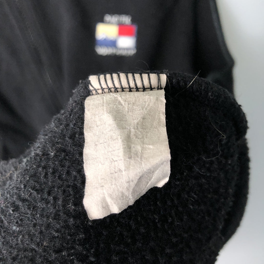 J.America Fleece Vest, Made in USA, Men's Size L polyester black type Vintage Second Hand