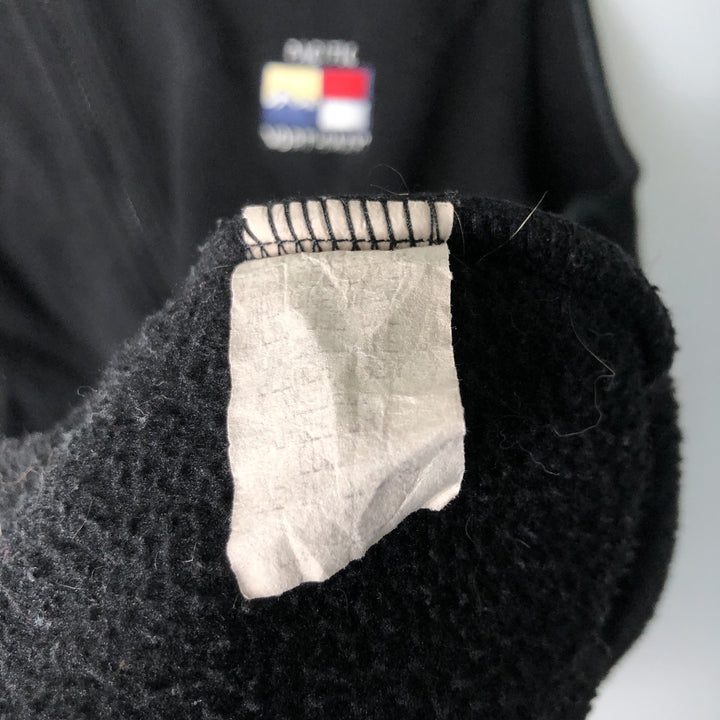 J.America Fleece Vest, Made in USA, Men's Size L polyester black type Vintage Second Hand