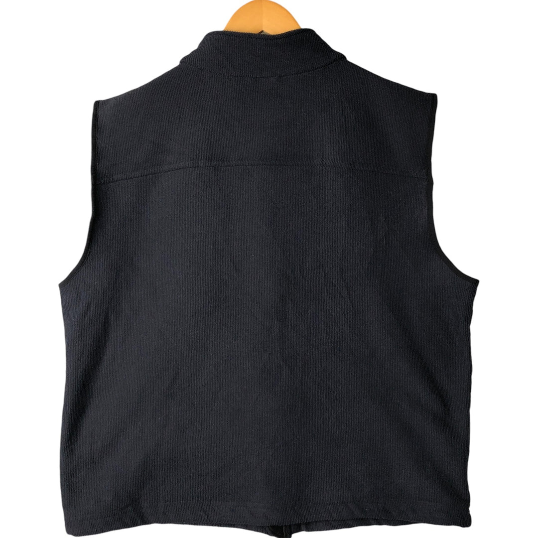 Carhartt fleece vest, men's size L polyester navy blue type Vintage Second Hand