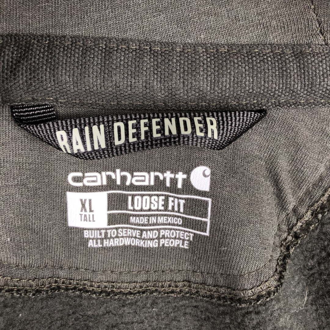 Carhartt Loose Fit Sweat Full Zip Hoodie, Men's XL cotton Green type dark green Vintage Second Hand