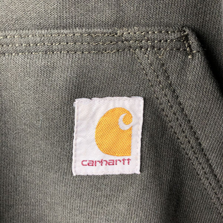 Carhartt Loose Fit Sweat Full Zip Hoodie, Men's XL cotton Green type dark green Vintage Second Hand