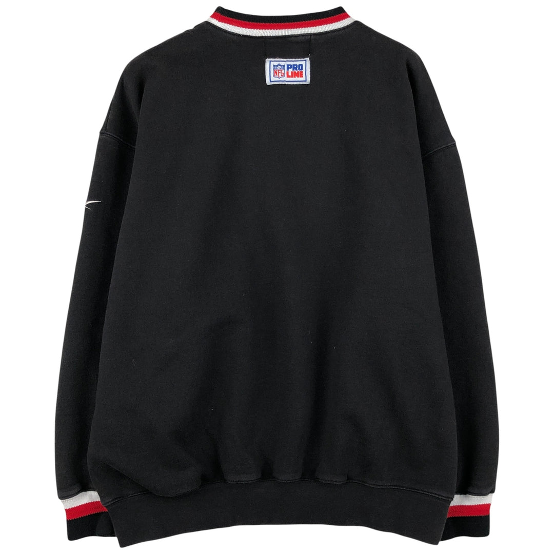 Vintage 1990'S Reebok NFL Atlanta Falcons sweatshirt, size L, men's cotton black type Vintage Second Hand