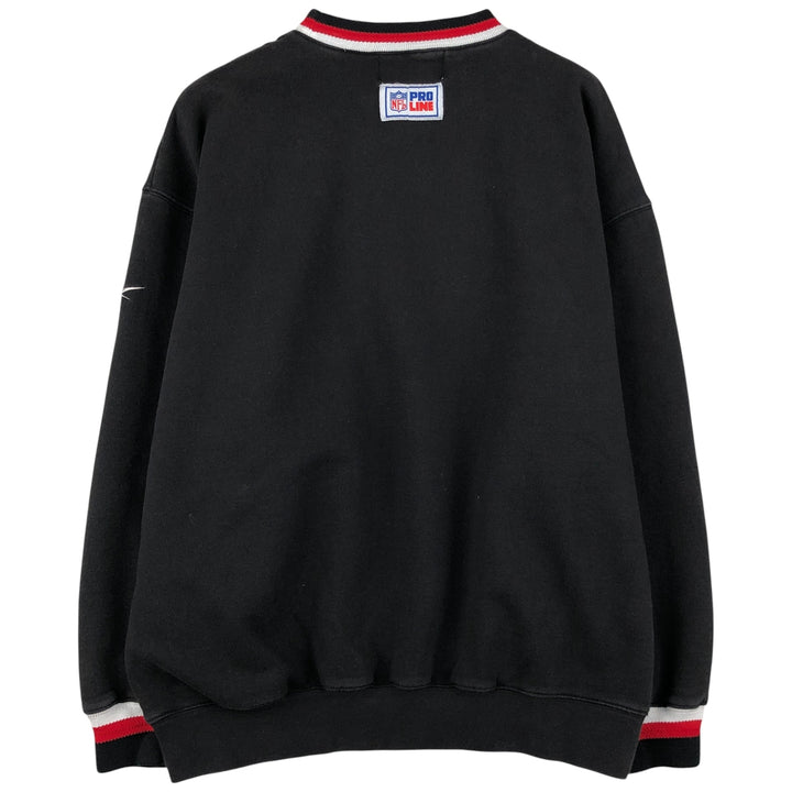 Vintage 1990'S Reebok NFL Atlanta Falcons sweatshirt, size L, men's cotton black type Vintage Second Hand