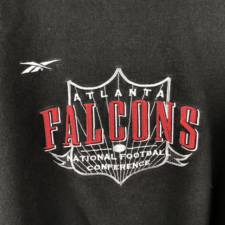 Vintage 1990'S Reebok NFL Atlanta Falcons sweatshirt, size L, men's cotton black type Vintage Second Hand
