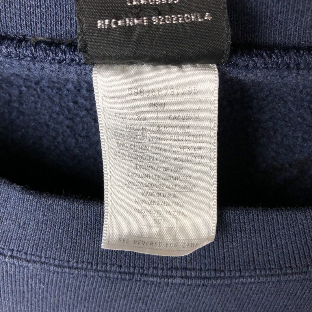 2000s~ Nike Golf Plain Blank Sweatshirt, Made in USA, Men's Size XL cotton navy blue type Vintage Second Hand