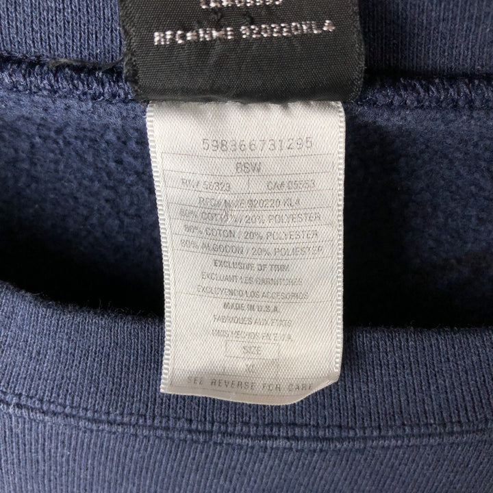 2000s~ Nike Golf Plain Blank Sweatshirt, Made in USA, Men's Size XL cotton navy blue type Vintage Second Hand