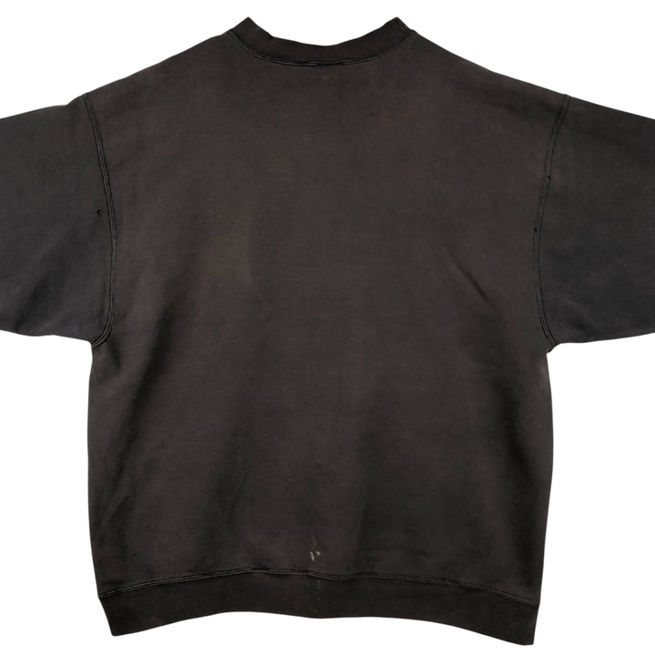 90'S Nike One Point Logo Sweatshirt Trainer Made in USA Men's L Size Vintage cotton black type Vintage Second Hand