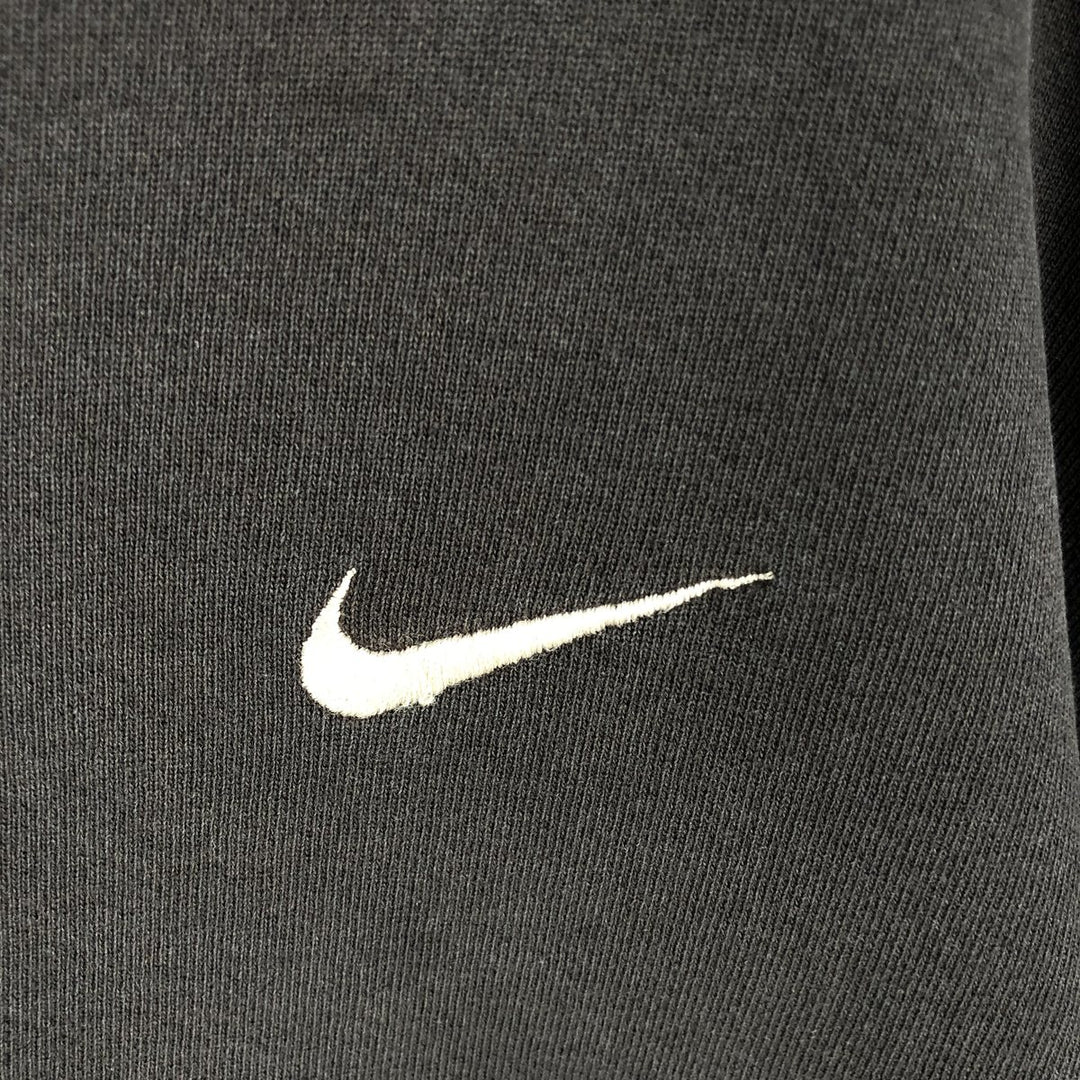 90'S Nike One Point Logo Sweatshirt Trainer Made in USA Men's L Size Vintage cotton black type Vintage Second Hand