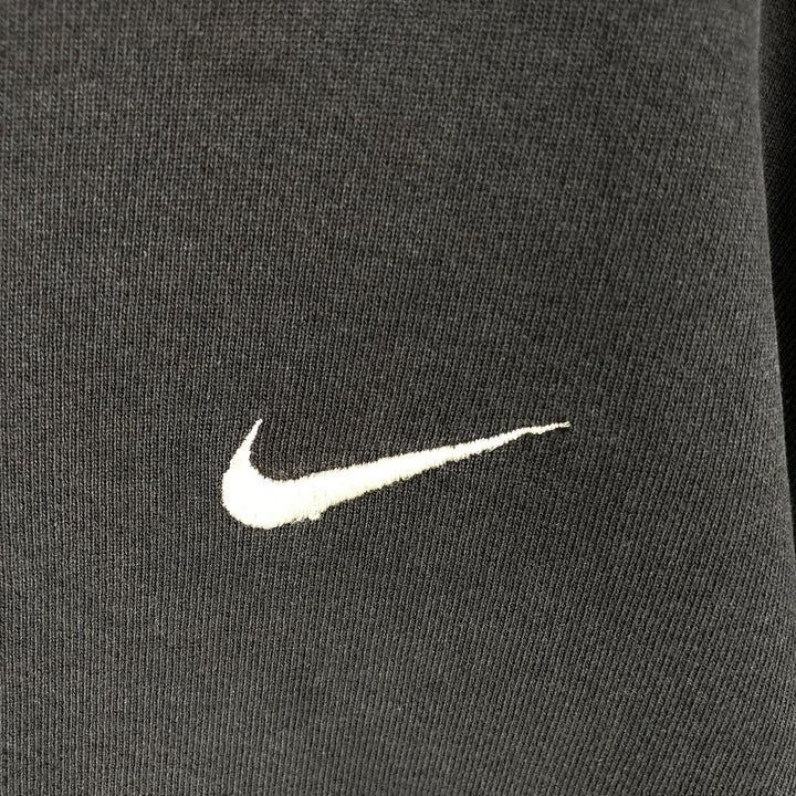 90'S Nike One Point Logo Sweatshirt Trainer Made in USA Men's L Size Vintage cotton black type Vintage Second Hand