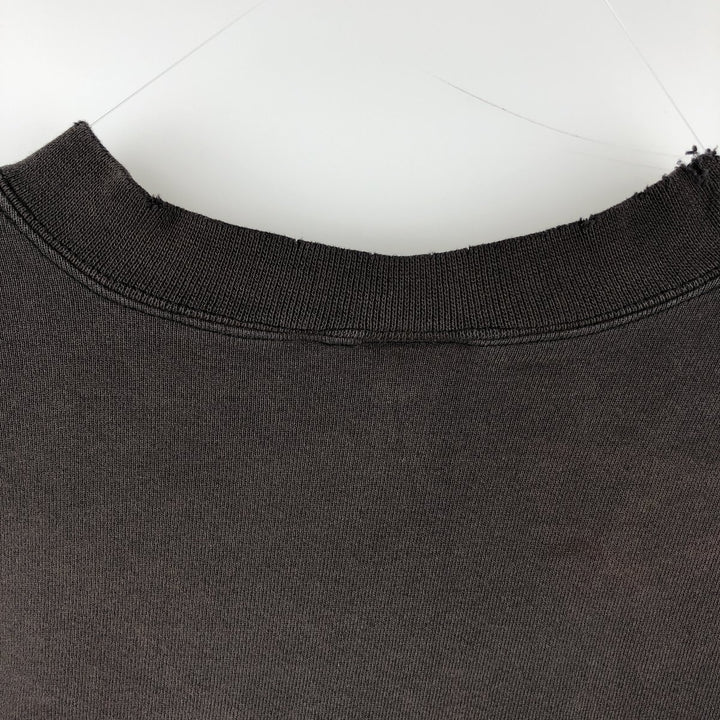 90'S Nike One Point Logo Sweatshirt Trainer Made in USA Men's L Size Vintage cotton black type Vintage Second Hand