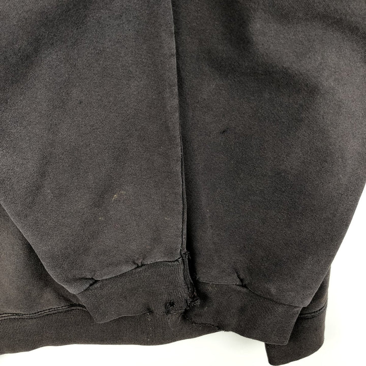 90'S Nike One Point Logo Sweatshirt Trainer Made in USA Men's L Size Vintage cotton black type Vintage Second Hand