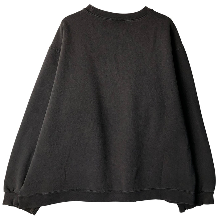 Vintage 90'S Nike One-Point Logo Sweatshirt, Made in USA, Men's XXL cotton Charcoal Vintage Second Hand