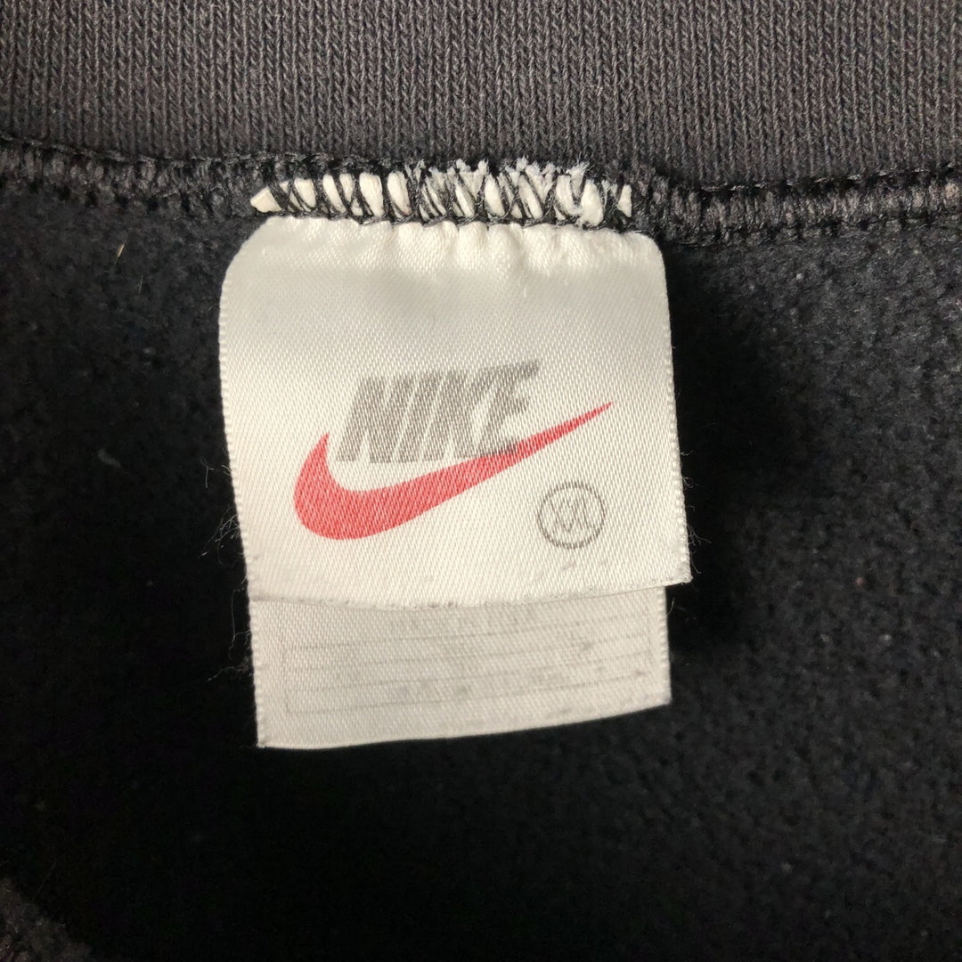 Vintage 90'S Nike One-Point Logo Sweatshirt, Made in USA, Men's XXL cotton Charcoal Vintage Second Hand