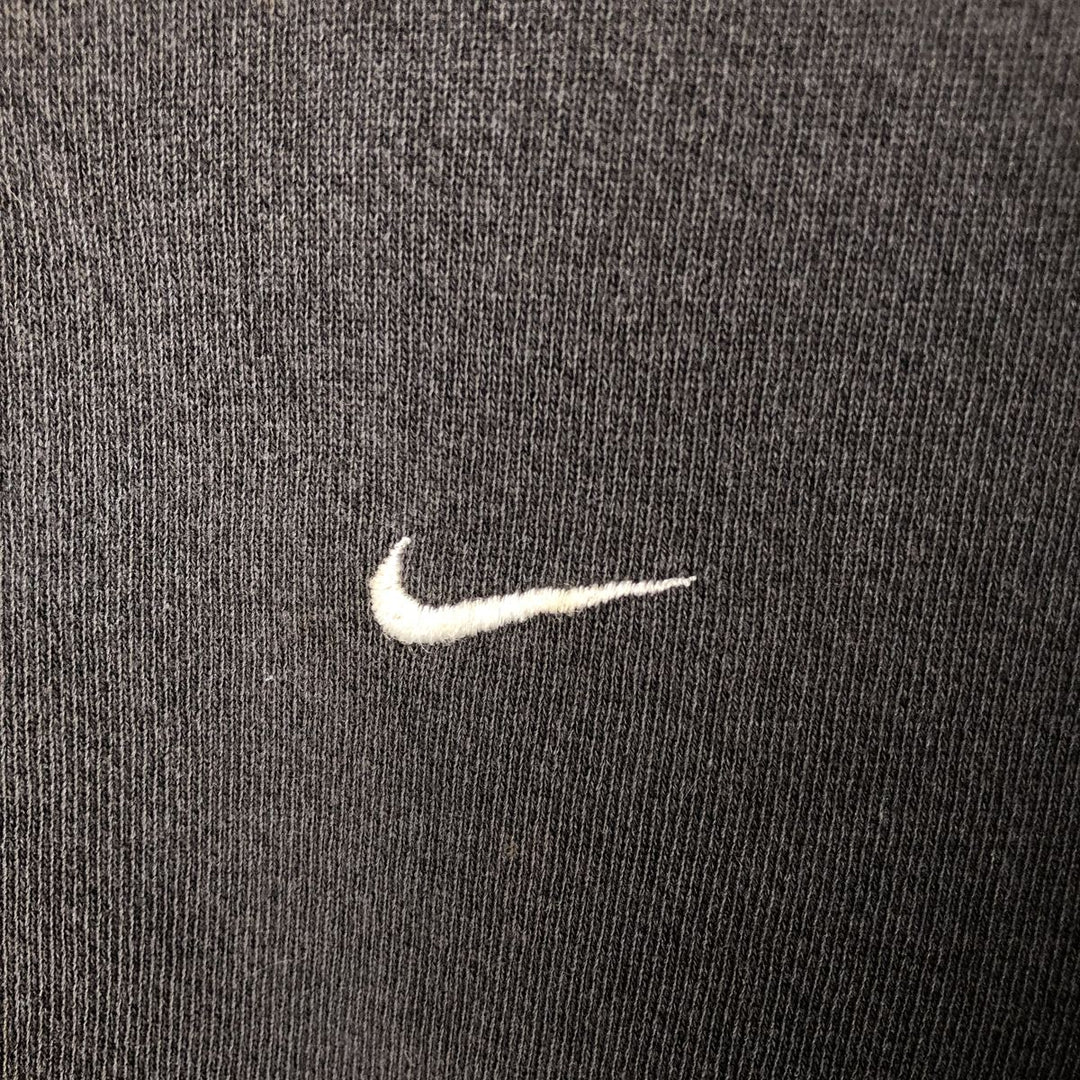 Vintage 90'S Nike One-Point Logo Sweatshirt, Made in USA, Men's XXL cotton Charcoal Vintage Second Hand