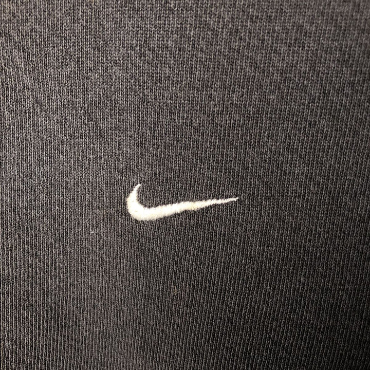 Vintage 90'S Nike One-Point Logo Sweatshirt, Made in USA, Men's XXL cotton Charcoal Vintage Second Hand