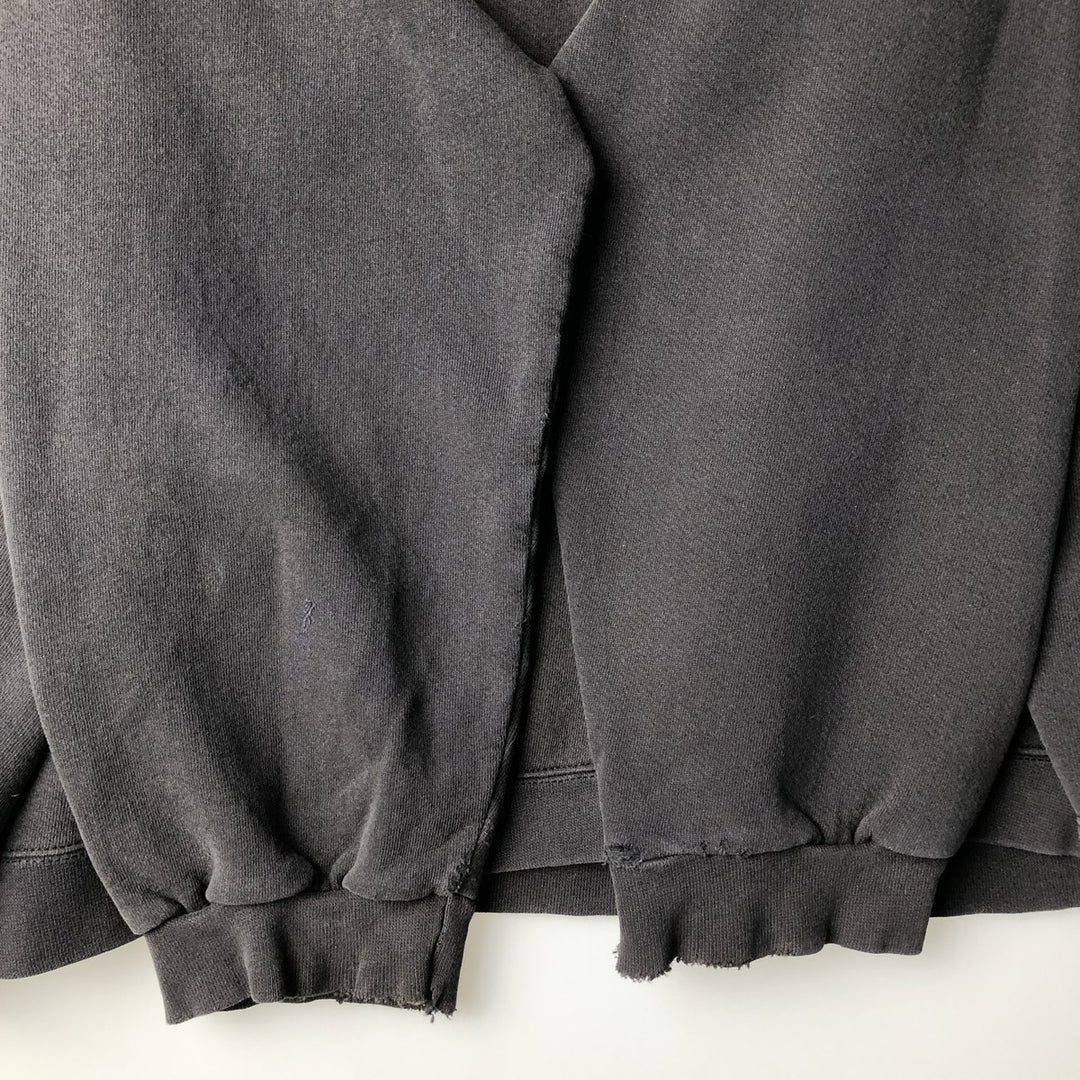 Vintage 90'S Nike One-Point Logo Sweatshirt, Made in USA, Men's XXL cotton Charcoal Vintage Second Hand