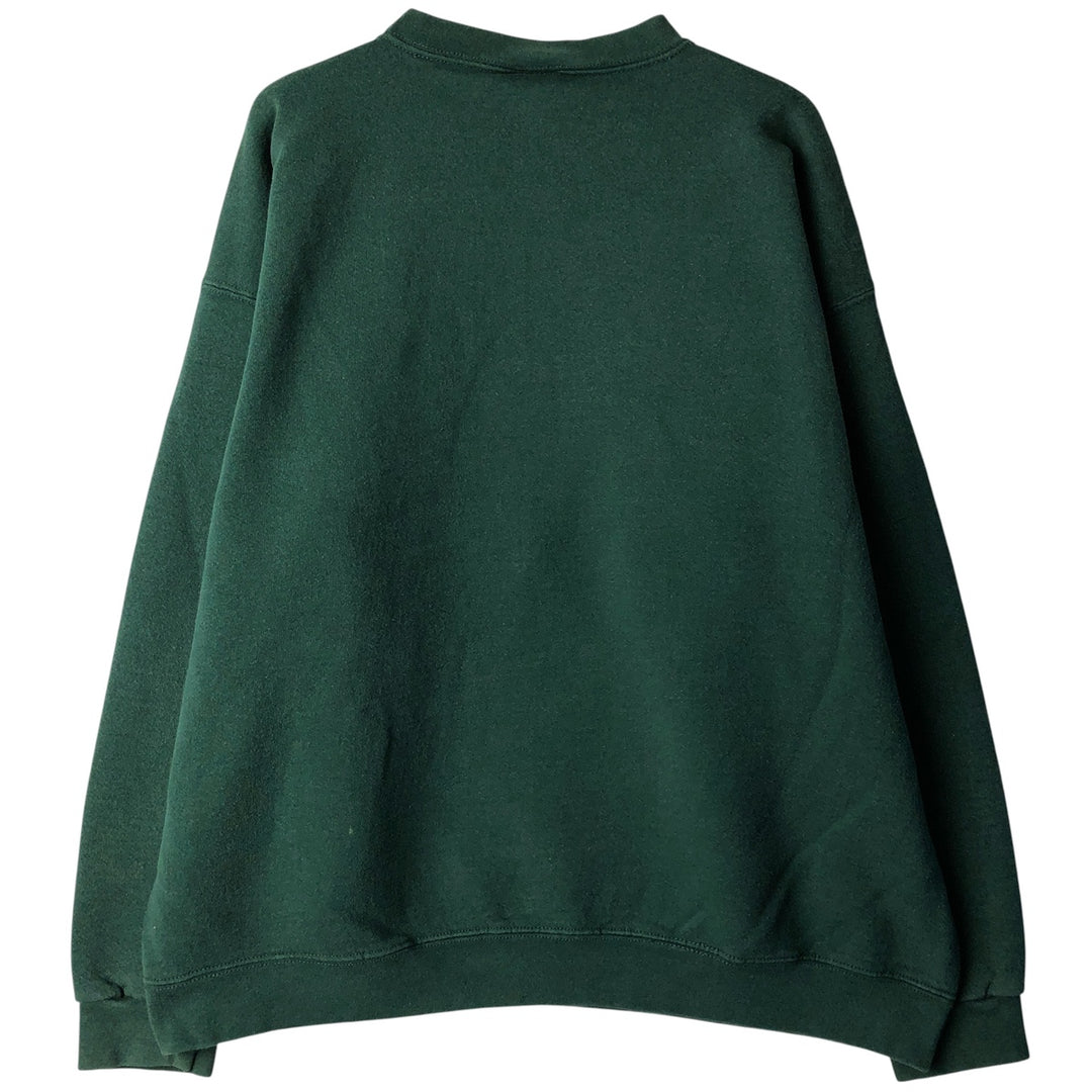 90'S Nike Logo Sweatshirt, Made in USA, Men's XL, Vintage cotton Green type dark green Vintage Second Hand