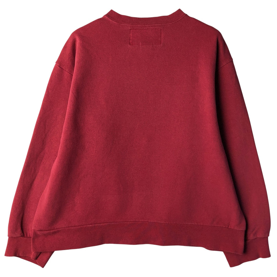 Nike logo sweatshirt, size L, men's cotton burgundy type Vintage Second Hand