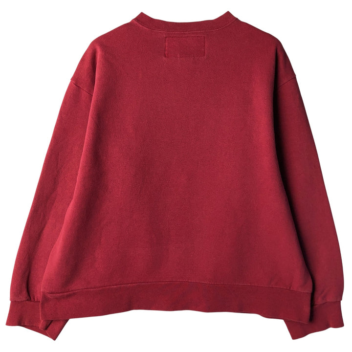 Nike logo sweatshirt, size L, men's cotton burgundy type Vintage Second Hand