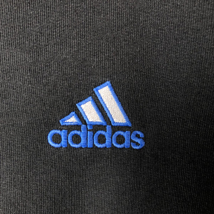 Vintage 90s-00'S Adidas CORPORATE LOGO LINE sweatshirt with one-point logo, size M, men's cotton black type Vintage Second Hand