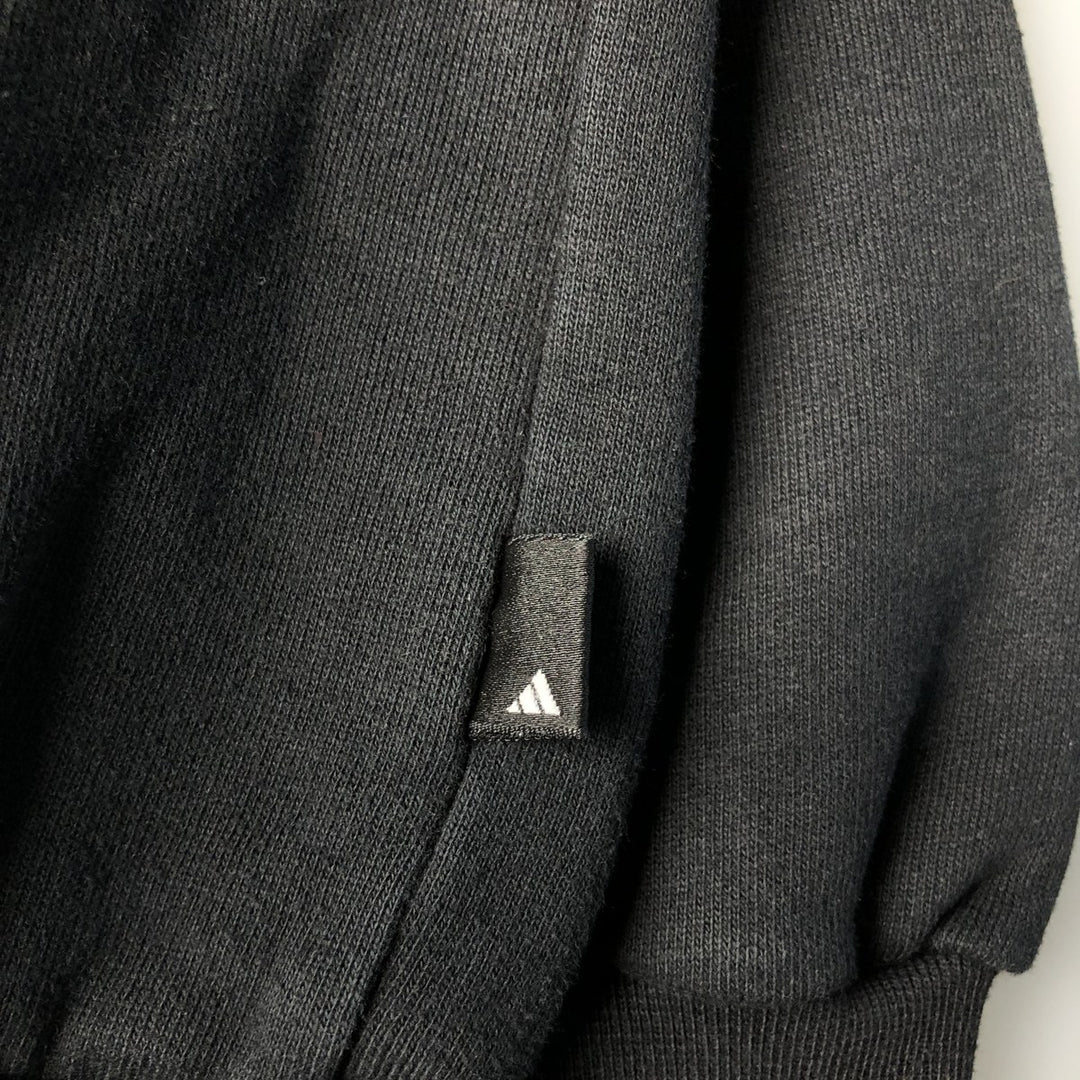 Vintage 90s-00'S Adidas CORPORATE LOGO LINE sweatshirt with one-point logo, size M, men's cotton black type Vintage Second Hand