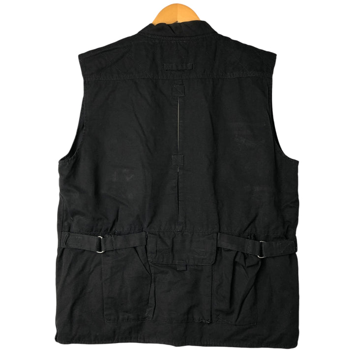 WOOLRICH ELITE SERIES TACTICAL Fishing Vest, Men's Size M cotton black type Vintage Second Hand