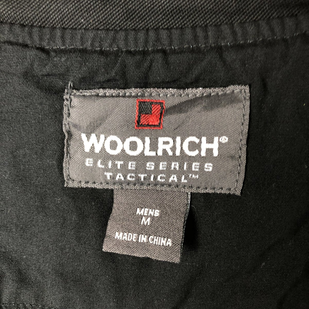 WOOLRICH ELITE SERIES TACTICAL Fishing Vest, Men's Size M cotton black type Vintage Second Hand