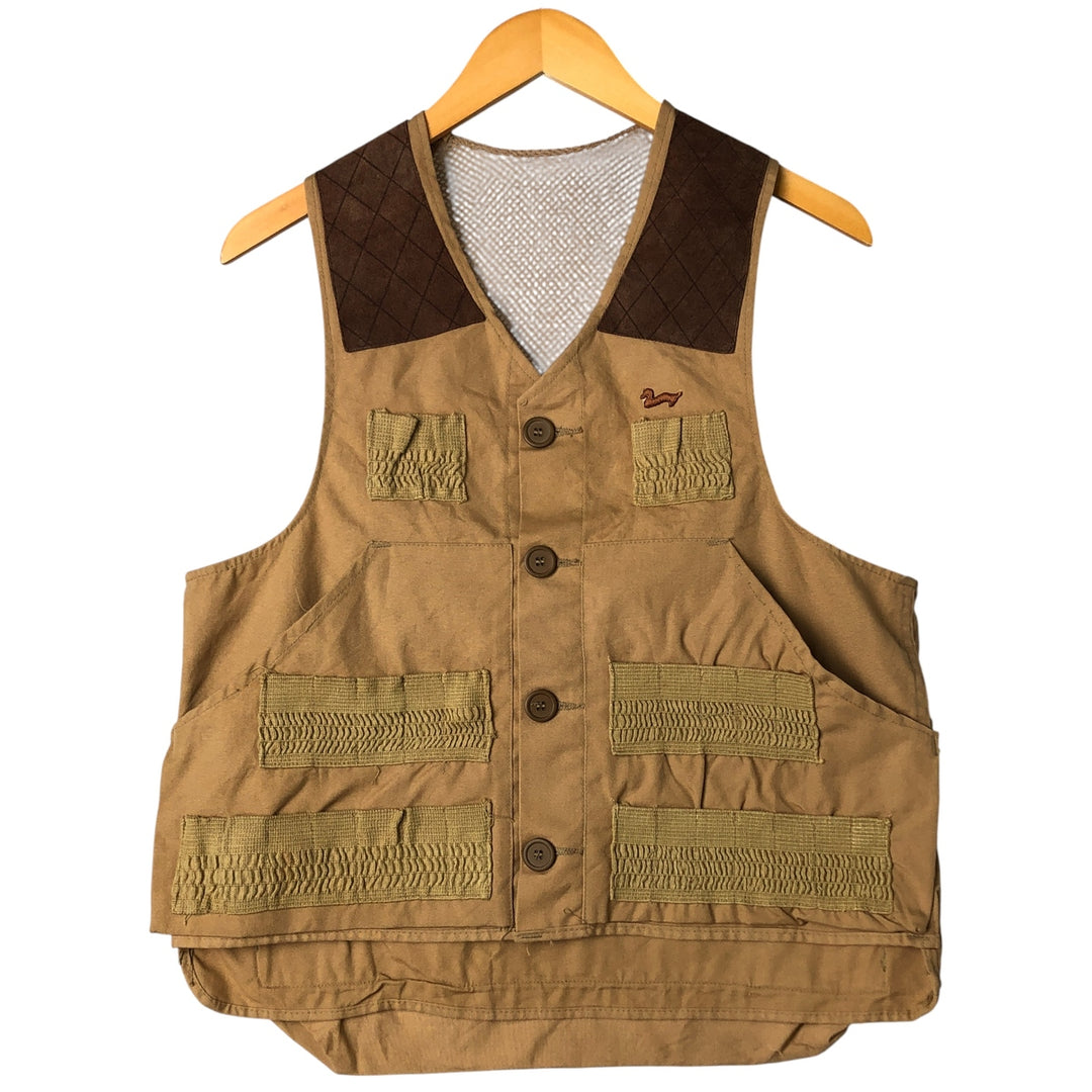 Vintage 1970'S Duxbak hunting vest, size S, men's unclear beige type brown Vintage Second Hand