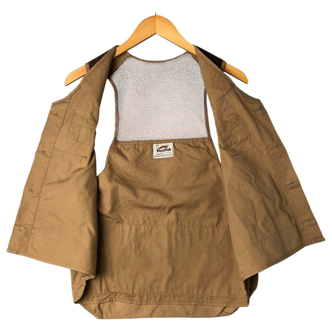 Vintage 1970'S Duxbak hunting vest, size S, men's unclear beige type brown Vintage Second Hand