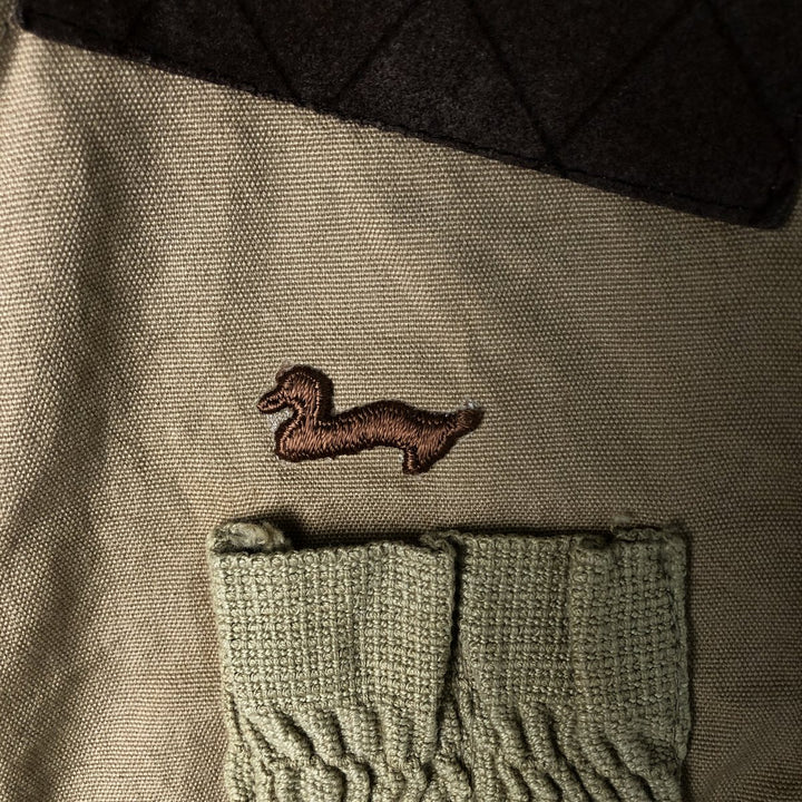 Vintage 1970'S Duxbak hunting vest, size S, men's unclear beige type brown Vintage Second Hand