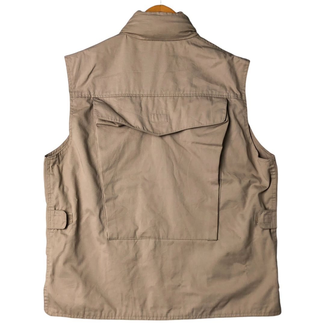 80'S Banana Republic Safari Vest Men's Size L Vintage polyester Beige type Vintage Second Hand