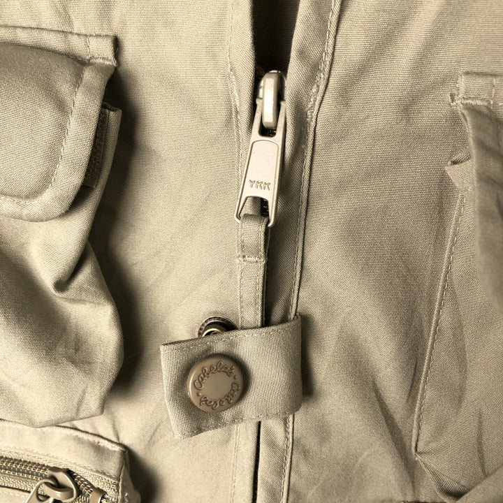90s-00'S Vintage Cabela's Fishing Vest, Women's Size Medium cotton Beige type Vintage Second Hand