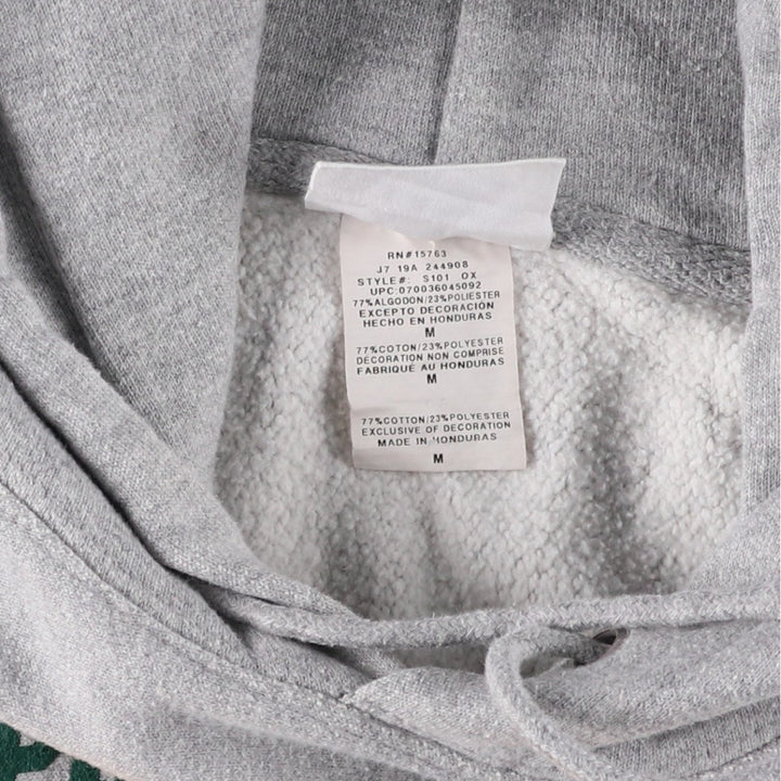 Champion Reverse Weave 3-row print college sweatshirt pullover hoodie, size M for men cotton gray type Vintage Second Hand