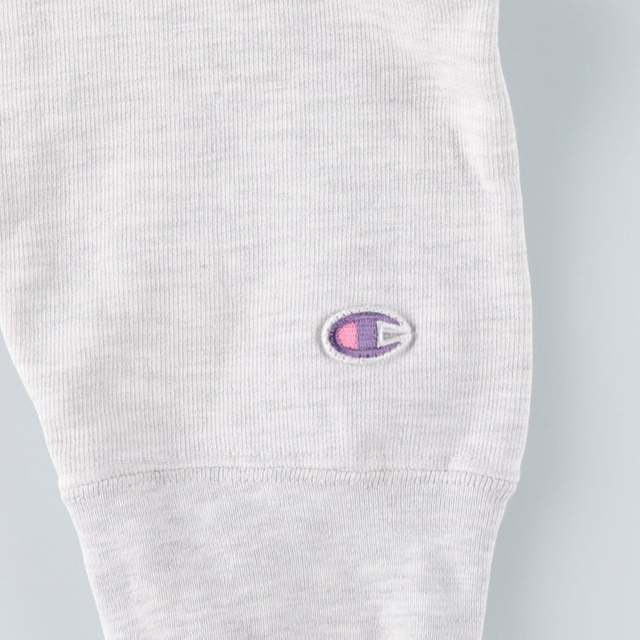 2000'S Champion Original Reverse Weave Triple Print College Pullover Hoodie, Men's Size Small cotton gray type Vintage Second Hand