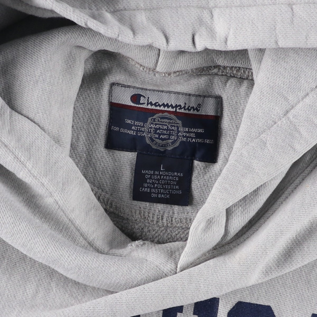 2000'S Champion MICHIGAN University of Michigan College Sweatshirt Pullover Hoodie, Men's Size L cotton gray type Vintage Second Hand