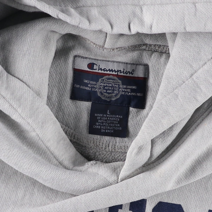 2000'S Champion MICHIGAN University of Michigan College Sweatshirt Pullover Hoodie, Men's Size L cotton gray type Vintage Second Hand