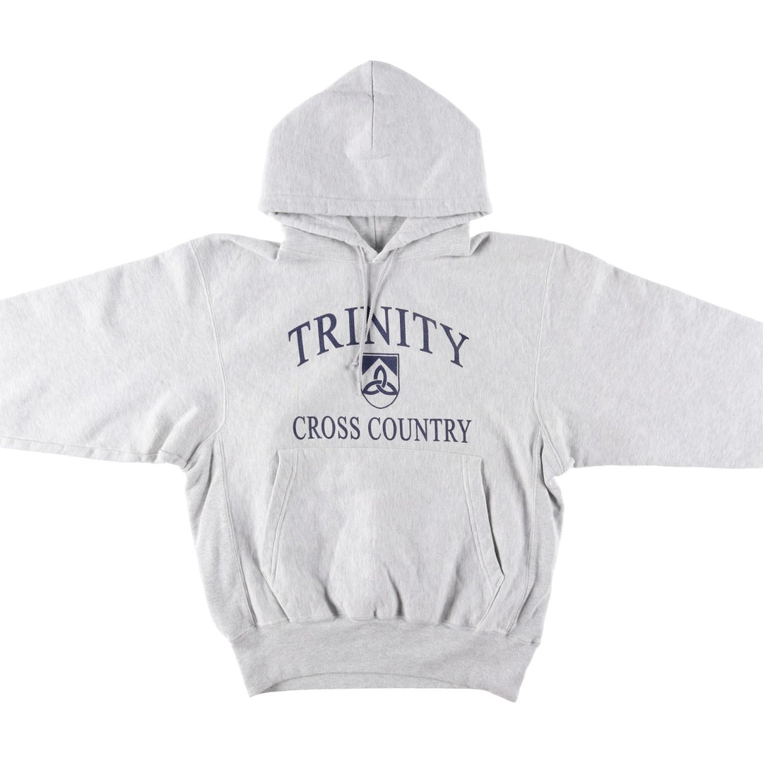 2000'S Champion Premium Reverse Weave College Pullover Hoodie, Men's Size Medium cotton gray type Vintage Second Hand