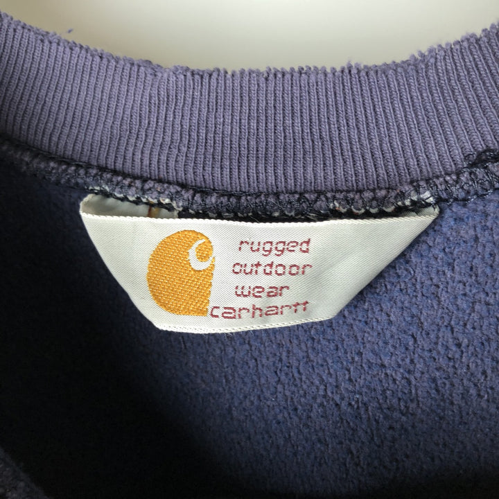 Carhartt rugged outdoor wear one-point logo sweatshirt, men's size M unclear Purple type blue-purple Vintage Second Hand