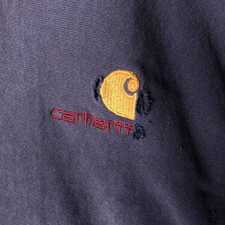 Carhartt rugged outdoor wear one-point logo sweatshirt, men's size M unclear Purple type blue-purple Vintage Second Hand